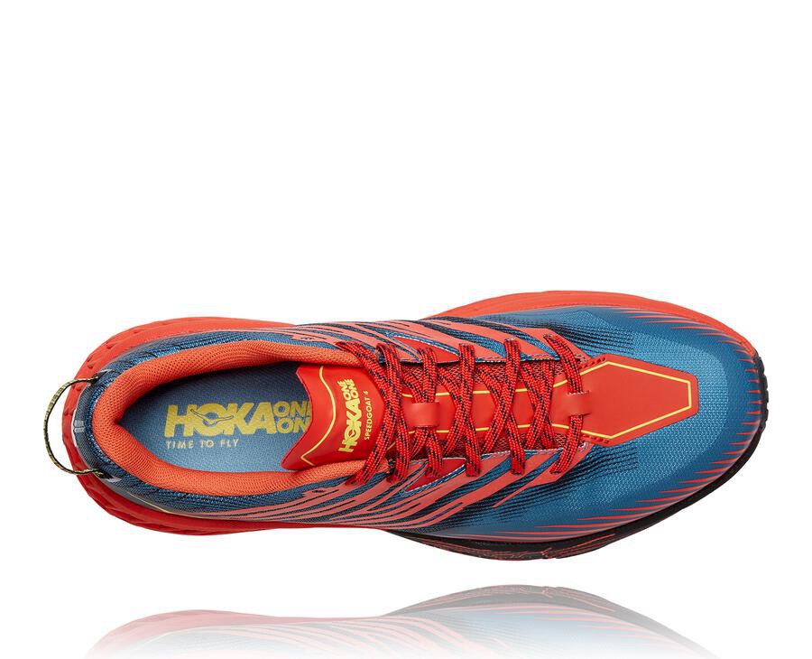 Trail Shoes Mens - Hoka One One Speedgoat 4 - Red - WRJMBNH-81